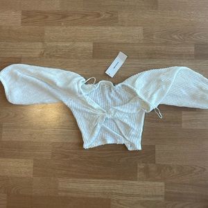 Urban Outfitters Cropped Sweater with Front Tie